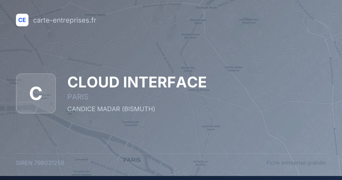CLOUD INTERFACE — 798031258 — fiche entreprise
