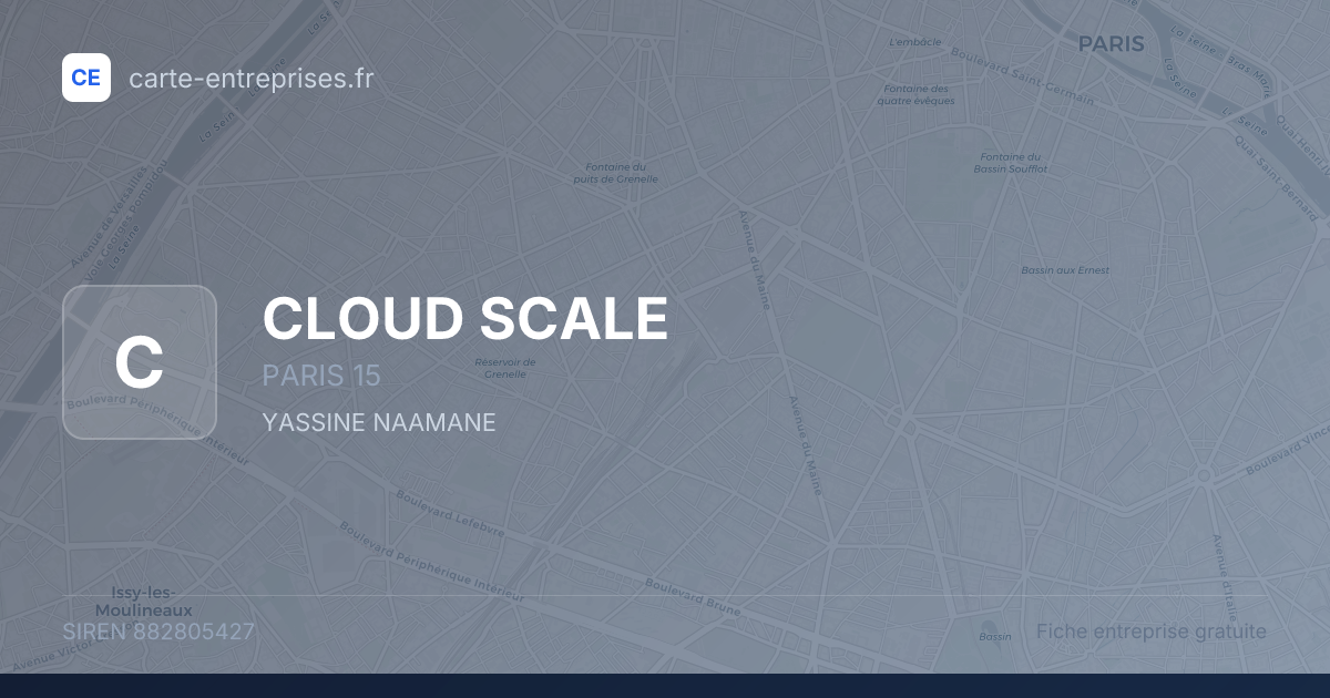 CLOUD SCALE — 882805427 — fiche entreprise