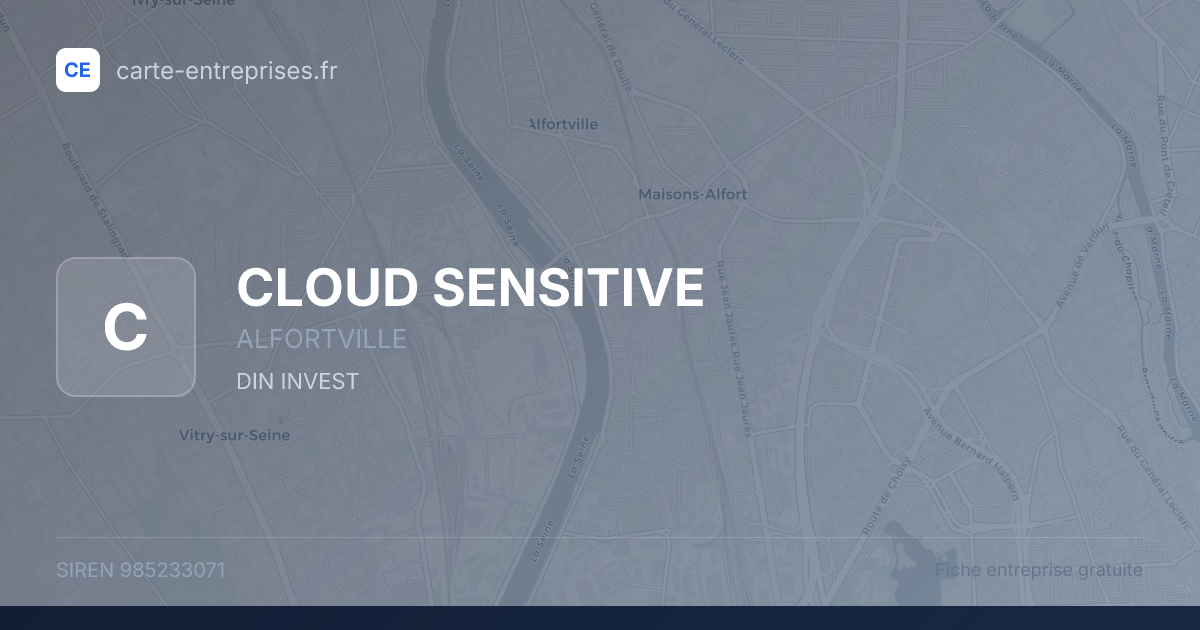 CLOUD SENSITIVE — 985233071 — fiche entreprise