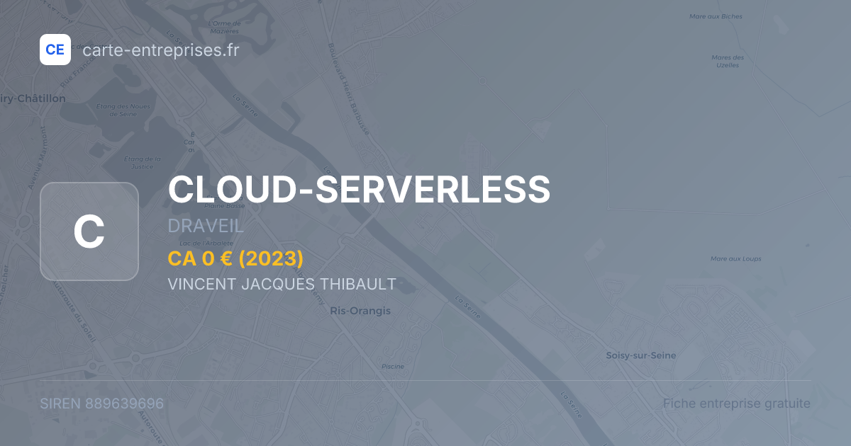 CLOUD-SERVERLESS — 889639696 — fiche entreprise