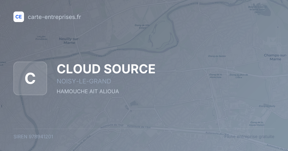 CLOUD SOURCE — 978941201 — fiche entreprise