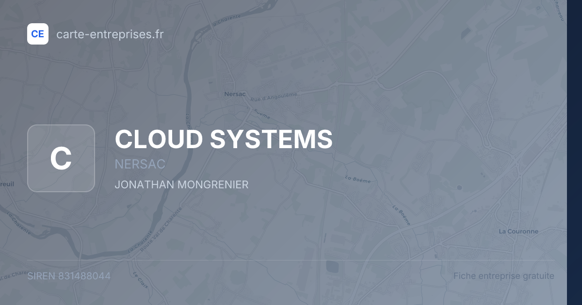 CLOUD SYSTEMS — 831488044 — fiche entreprise