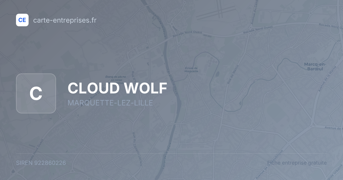 CLOUD WOLF — 922860226 — fiche entreprise