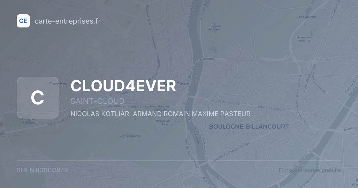 CLOUD4EVER — 831033949 — fiche entreprise