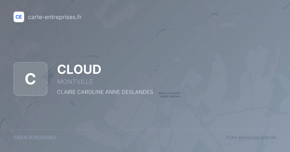 CLOUD — 929054963 — fiche entreprise