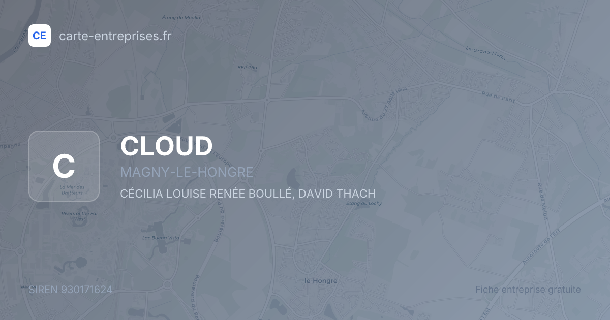 CLOUD — 930171624 — fiche entreprise