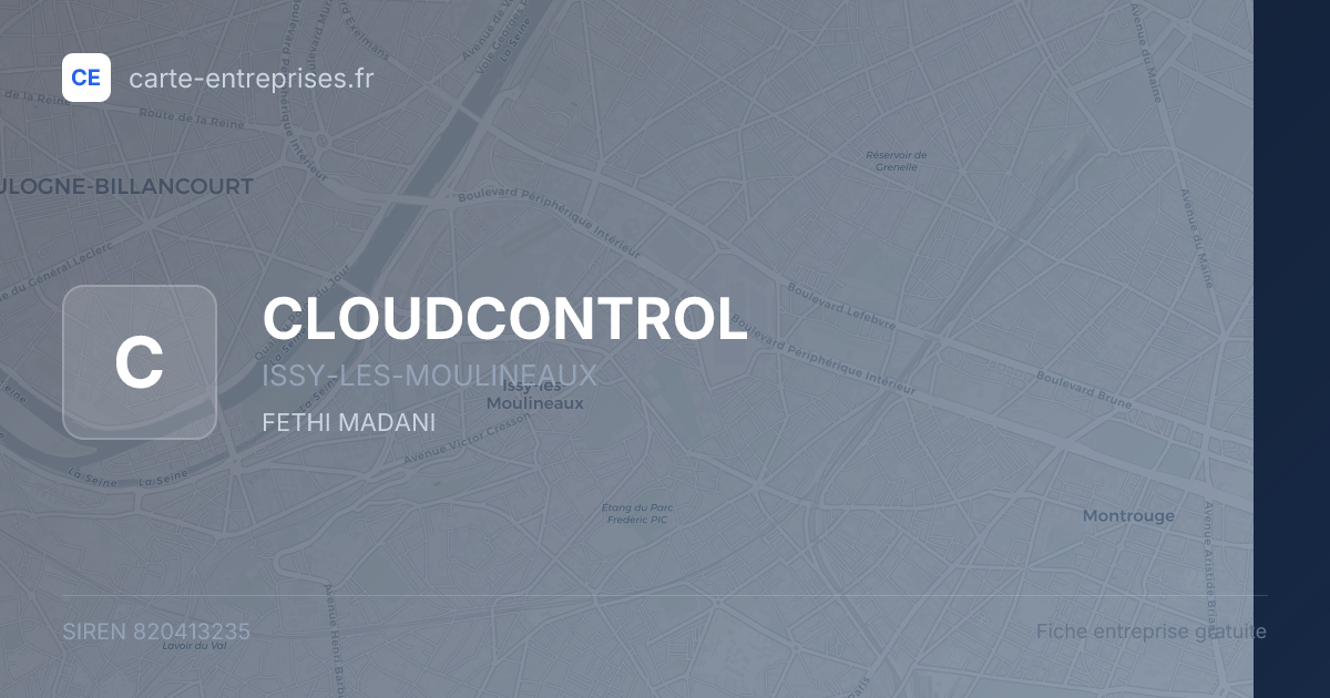 CLOUDCONTROL — 820413235 — fiche entreprise