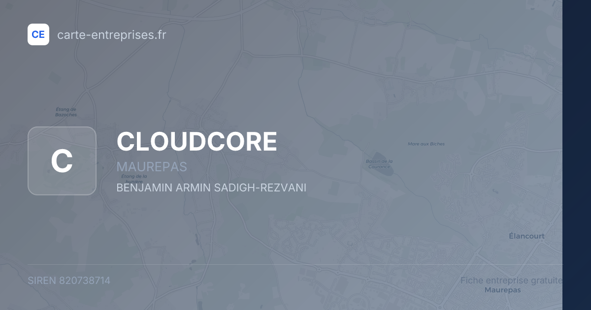 CLOUDCORE — 820738714 — fiche entreprise