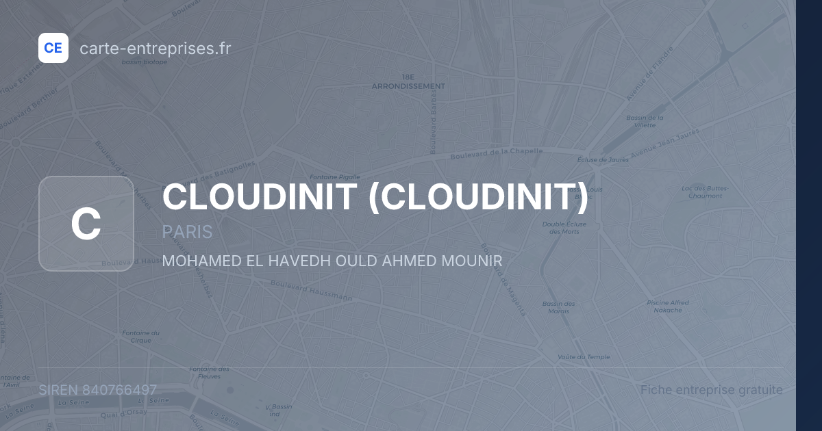 CLOUDINIT — 840766497 — fiche entreprise