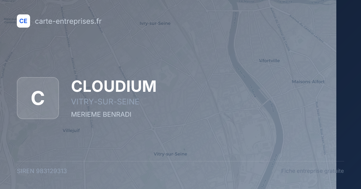 CLOUDIUM — 983129313 — fiche entreprise