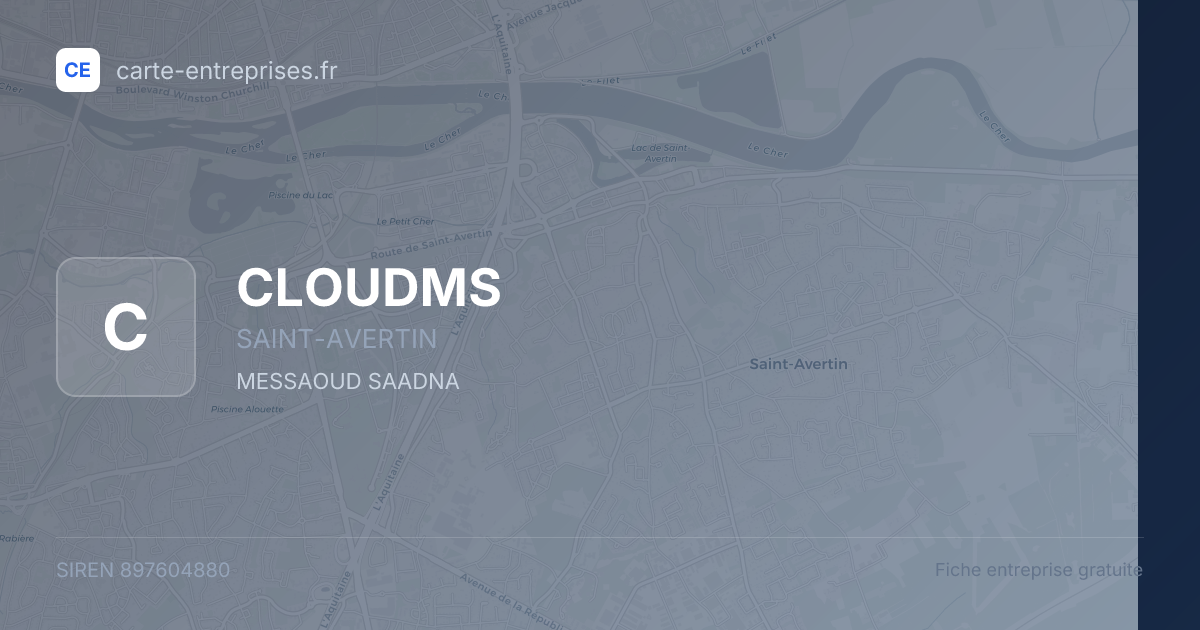 CLOUDMS — 897604880 — fiche entreprise