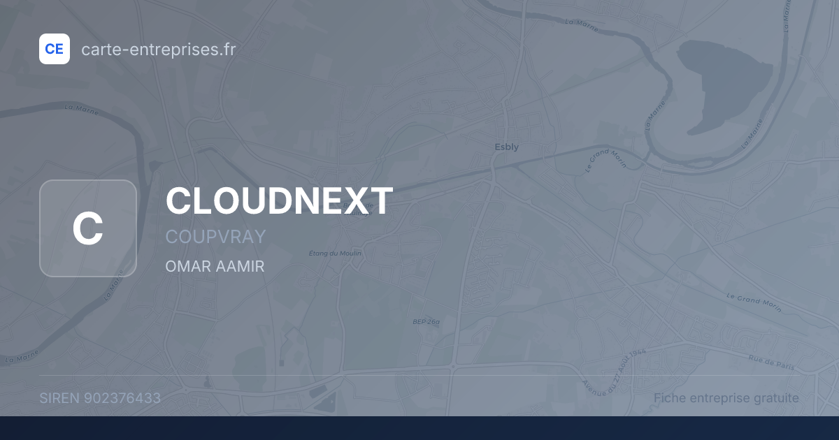 CLOUDNEXT — 902376433 — fiche entreprise