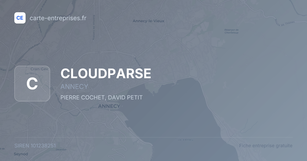 CLOUDPARSE — 101238251 — fiche entreprise