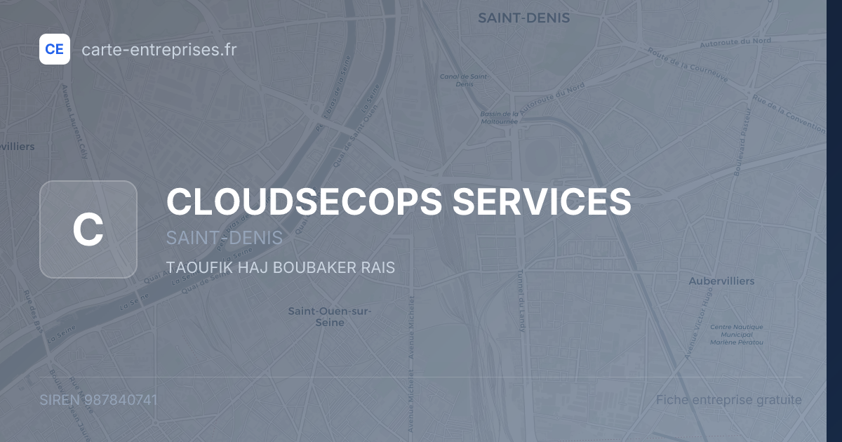 CLOUDSECOPS SERVICES — 987840741 — fiche entreprise