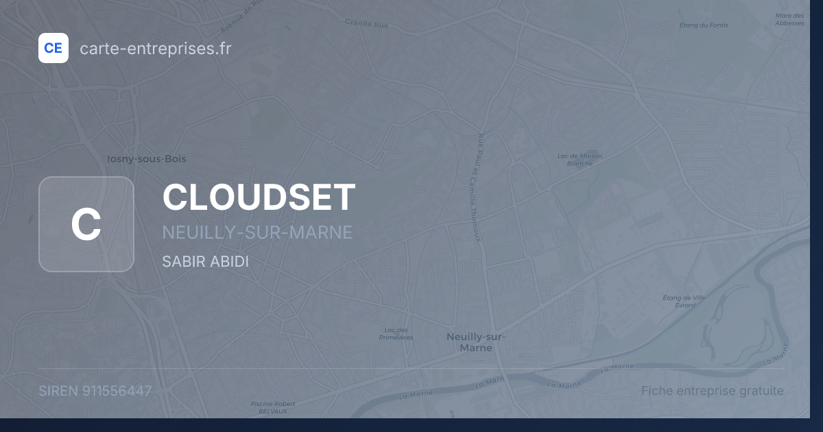 CLOUDSET — 911556447 — fiche entreprise