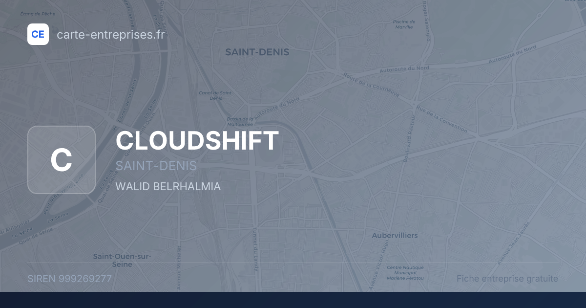 CLOUDSHIFT — 999269277 — fiche entreprise