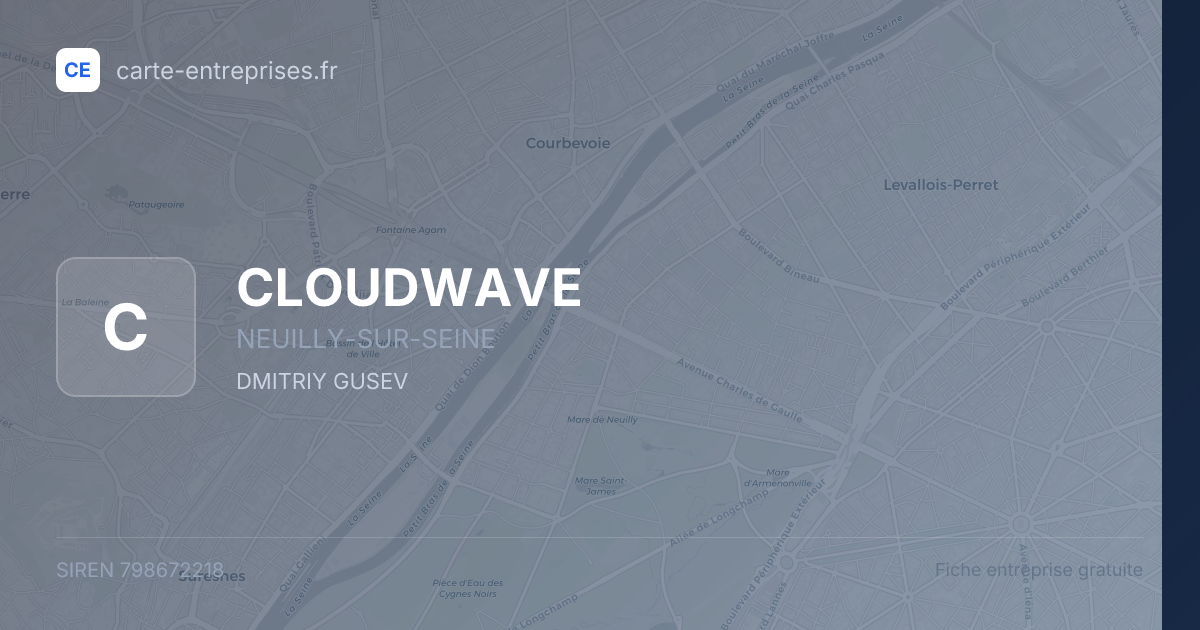 CLOUDWAVE — 798672218 — fiche entreprise