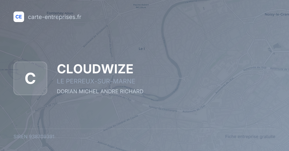 CLOUDWIZE — 938709391 — fiche entreprise