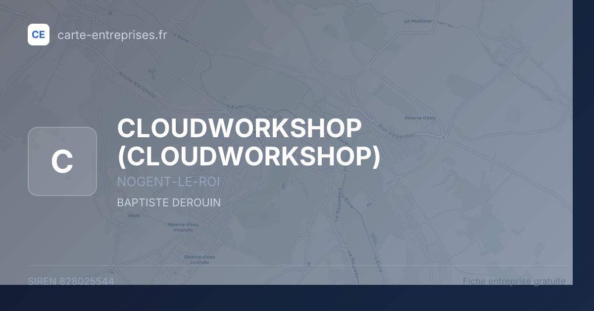 CLOUDWORKSHOP — 828025544 — fiche entreprise