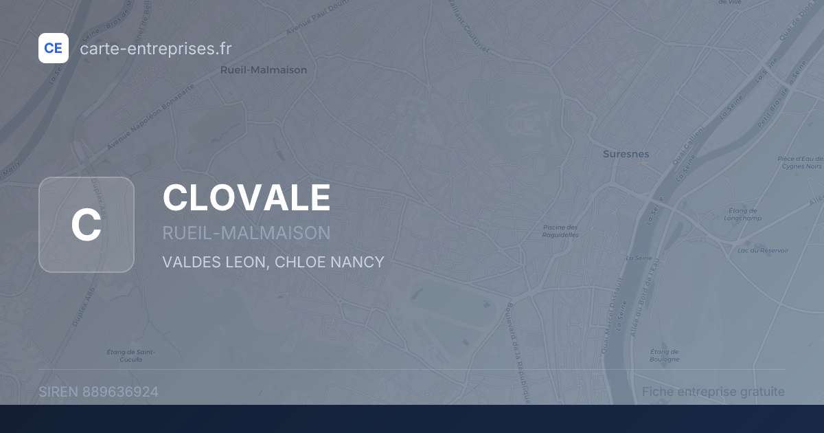 CLOVALE — 889636924 — fiche entreprise