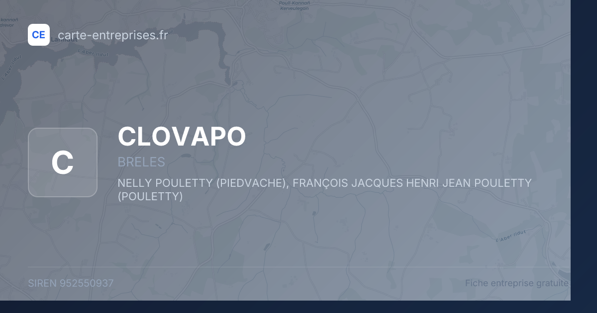 CLOVAPO — 952550937 — fiche entreprise