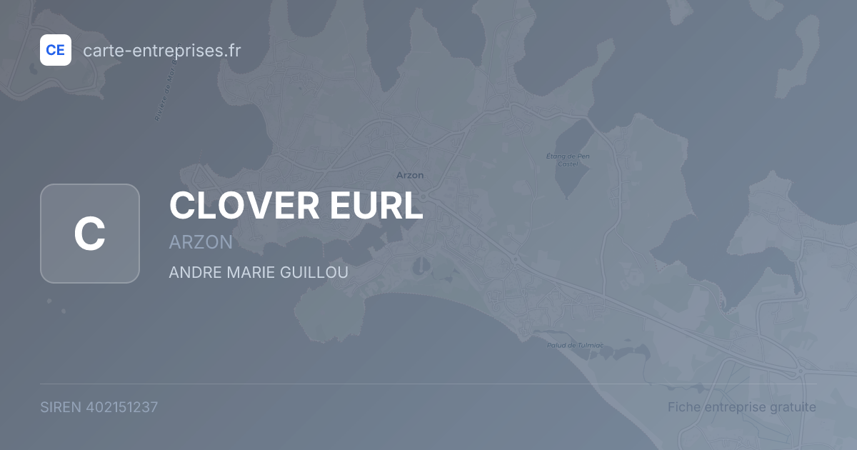 CLOVER EURL — 402151237 — fiche entreprise