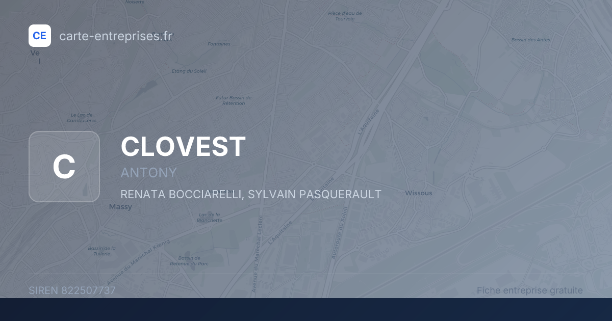 CLOVEST — 822507737 — fiche entreprise