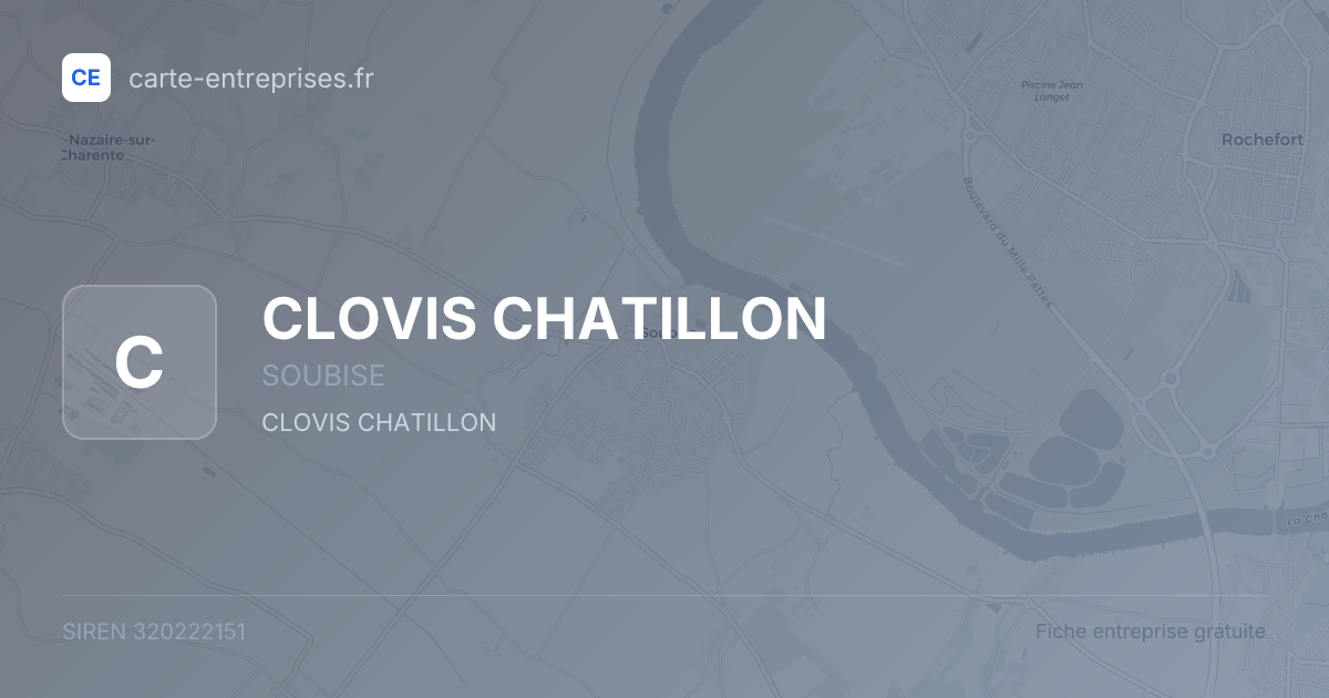 CLOVIS CHATILLON — 320222151 — fiche entreprise