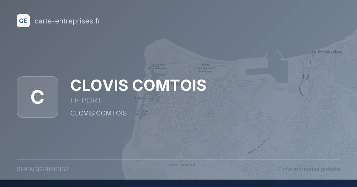 CLOVIS COMTOIS — 323886333 — fiche entreprise
