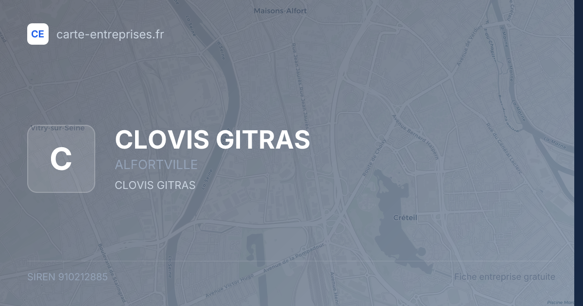 CLOVIS GITRAS — 910212885 — fiche entreprise