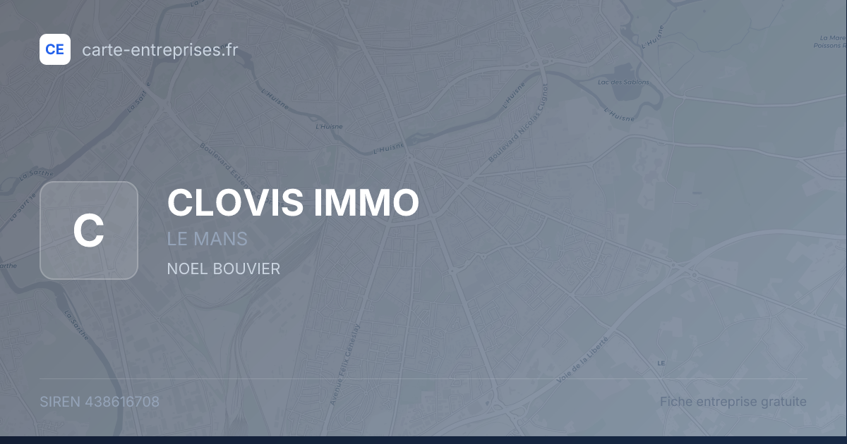 CLOVIS IMMO — 438616708 — fiche entreprise