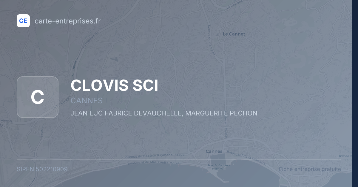 CLOVIS SCI — 502210909 — fiche entreprise