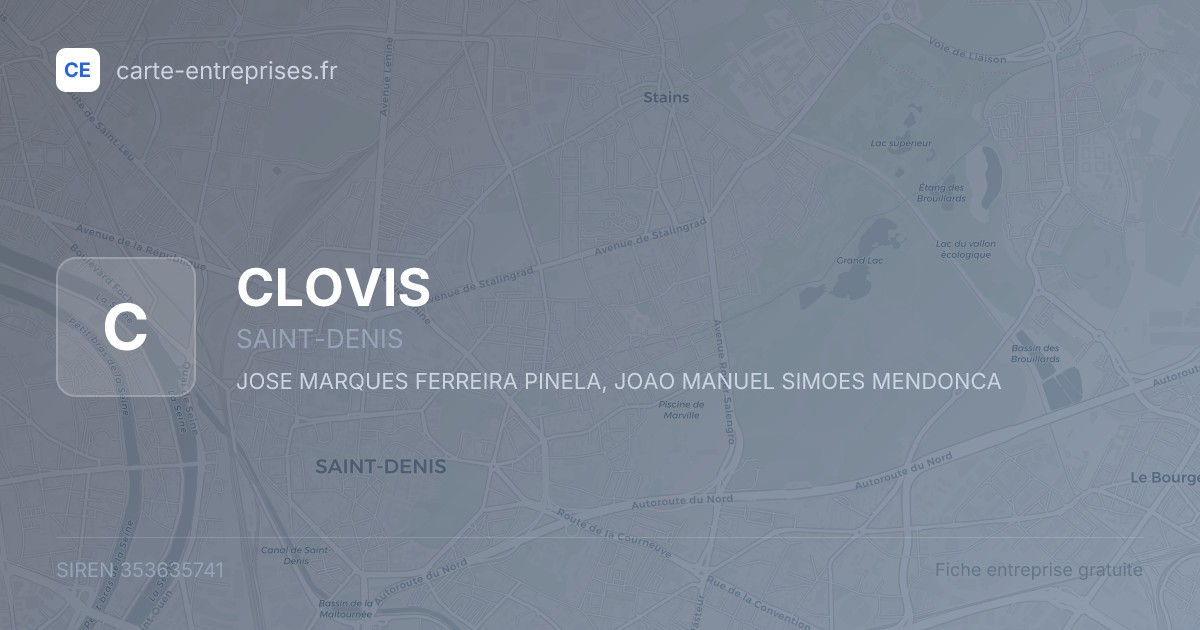 CLOVIS — 353635741 — fiche entreprise