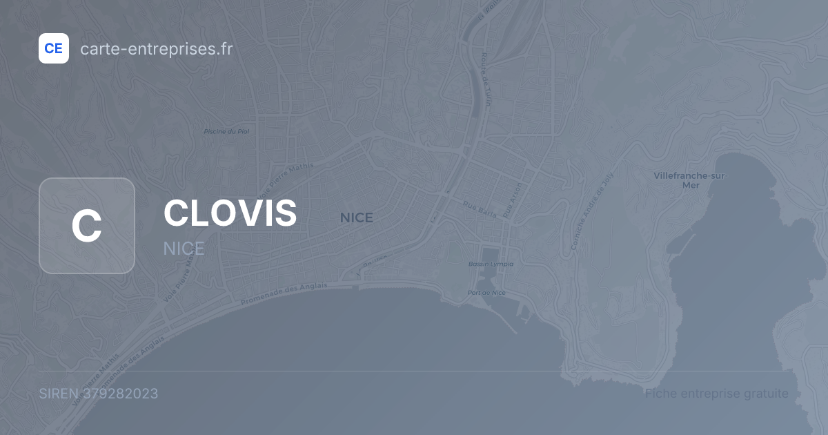 CLOVIS — 379282023 — fiche entreprise