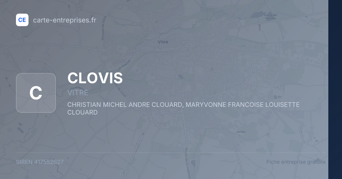 CLOVIS — 417552627 — fiche entreprise