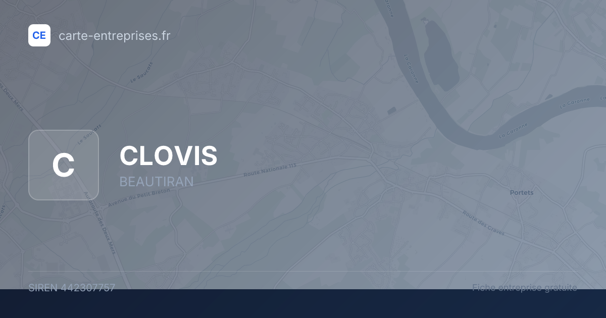 CLOVIS — 442307757 — fiche entreprise