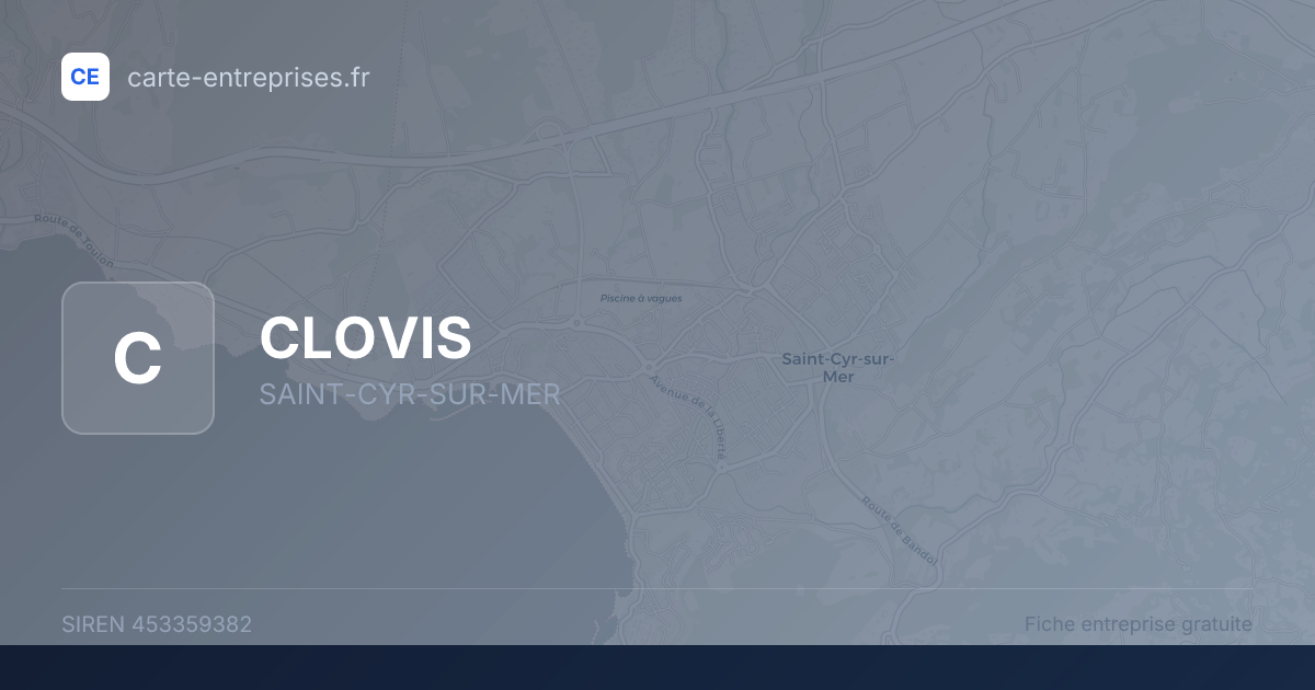 CLOVIS — 453359382 — fiche entreprise