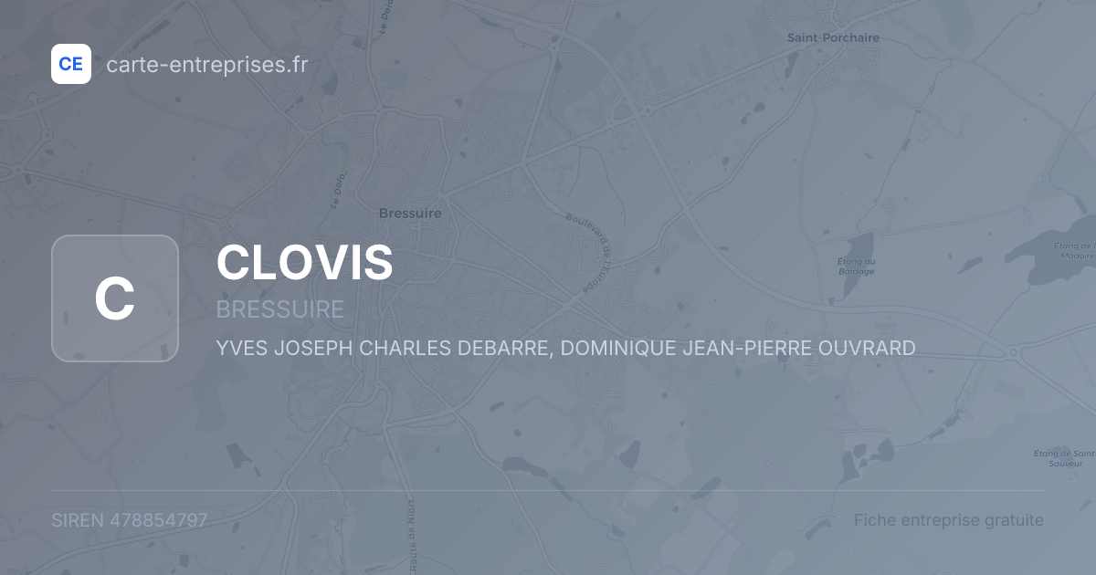 CLOVIS — 478854797 — fiche entreprise