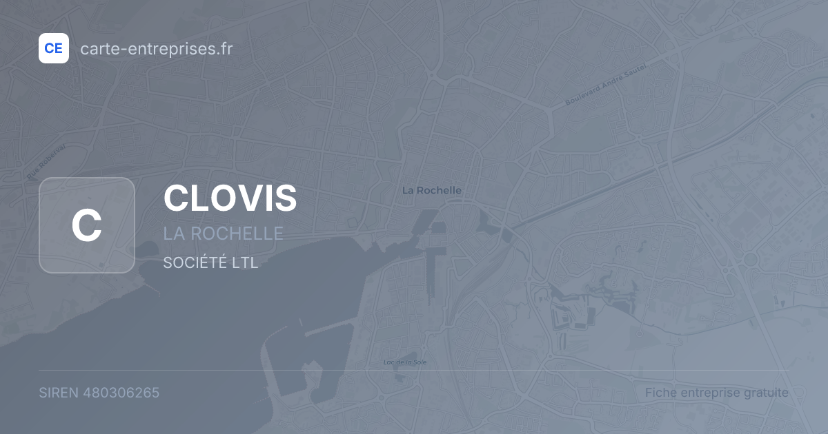 CLOVIS — 480306265 — fiche entreprise