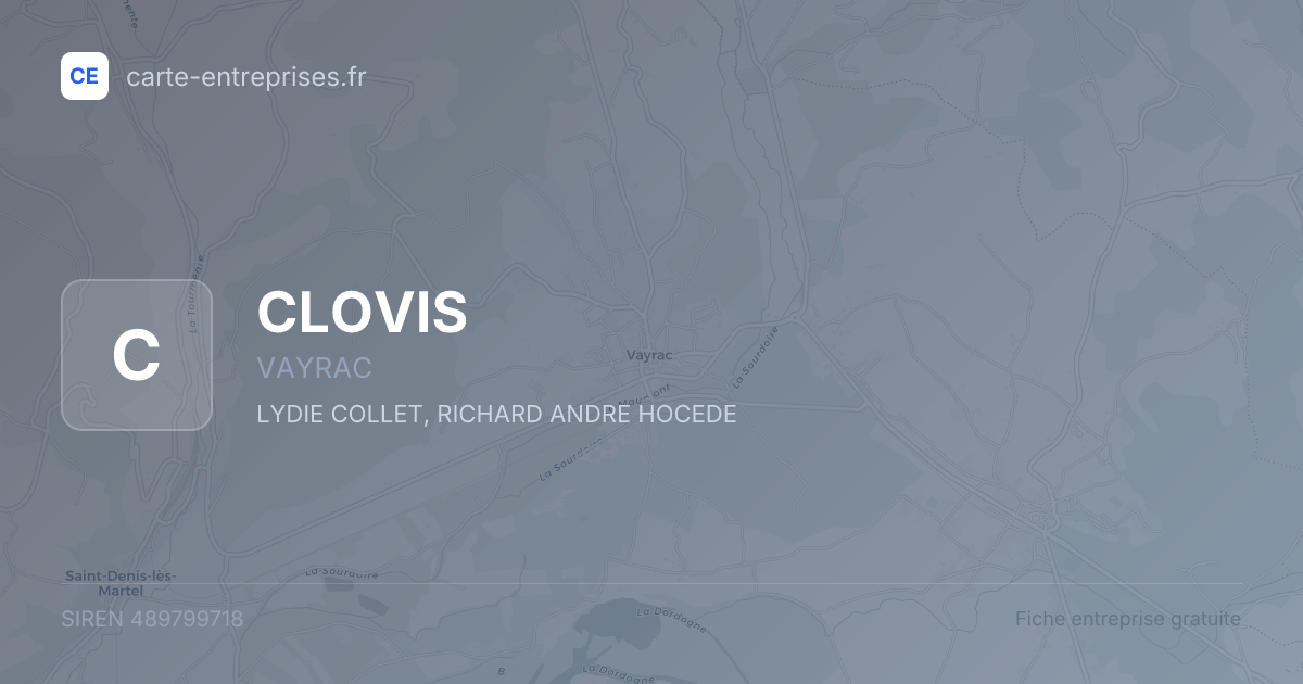 CLOVIS — 489799718 — fiche entreprise