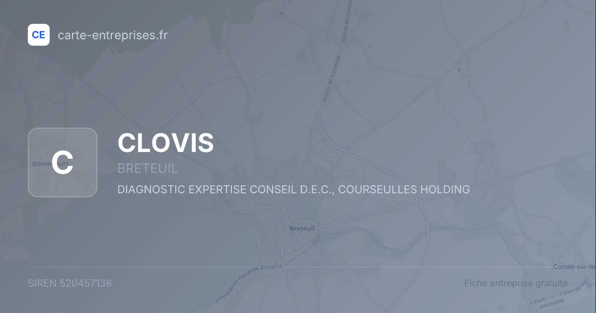 CLOVIS — 520457136 — fiche entreprise