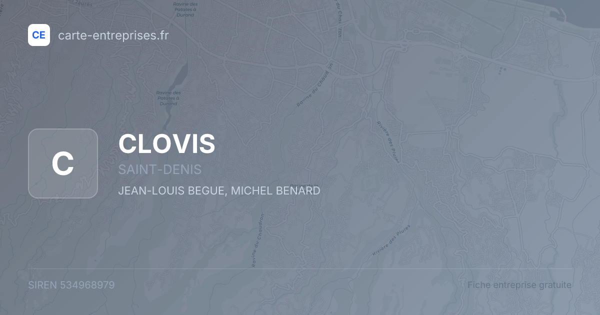 CLOVIS — 534968979 — fiche entreprise
