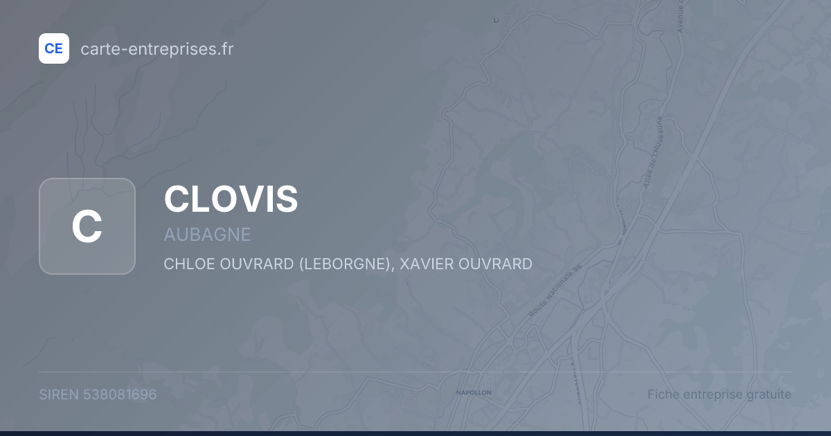 CLOVIS — 538081696 — fiche entreprise