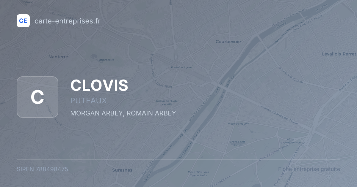 CLOVIS — 788498475 — fiche entreprise