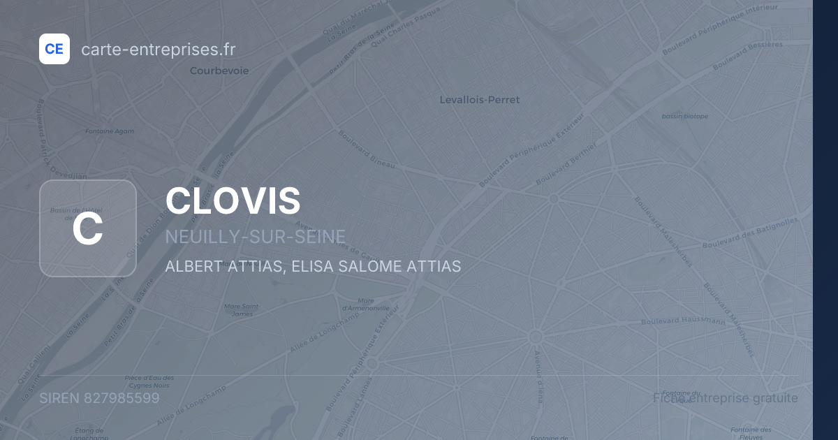 CLOVIS — 827985599 — fiche entreprise