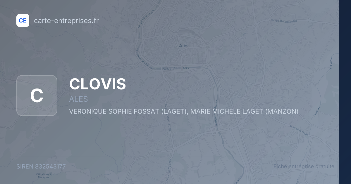 CLOVIS — 832543177 — fiche entreprise