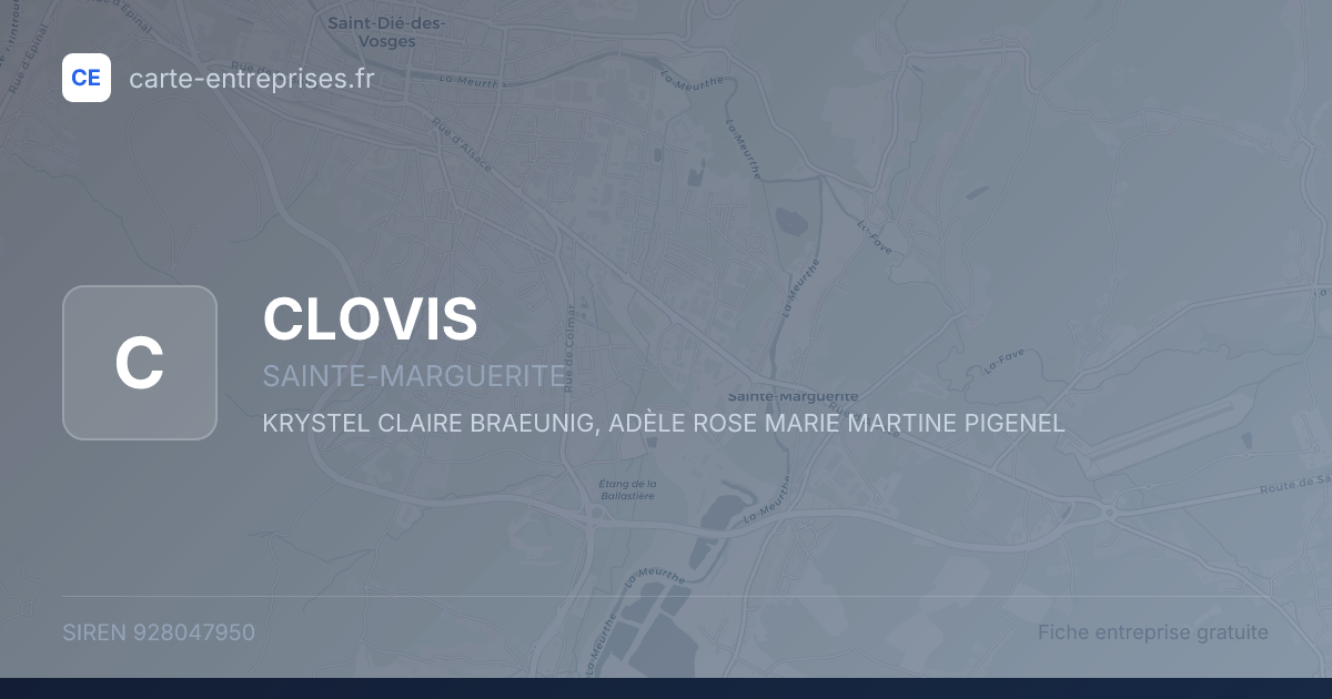 CLOVIS — 928047950 — fiche entreprise