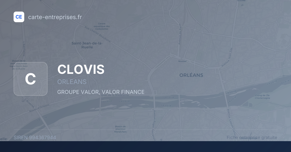 CLOVIS — 994367944 — fiche entreprise