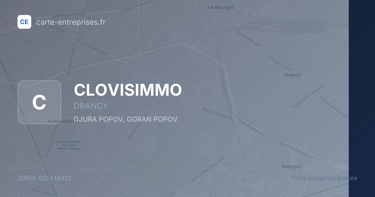 CLOVISIMMO — 482448412 — fiche entreprise