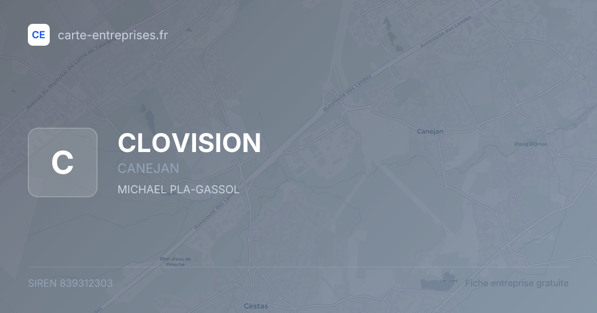 CLOVISION — 839312303 — fiche entreprise